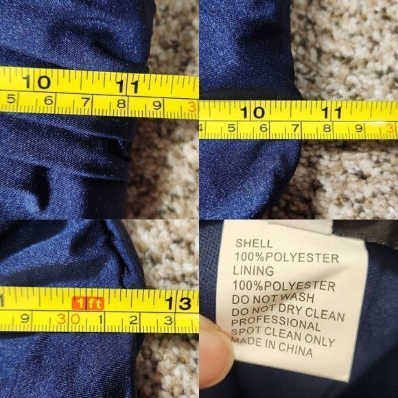 La Femme Navy Trumpet Off Shoulder Sexy Classic Beauty Size 0 28450 - Picture 15 of 16